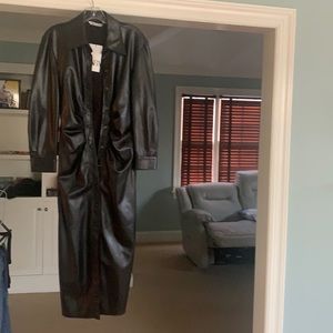 Zara Bloggers favorite Faux leather dress